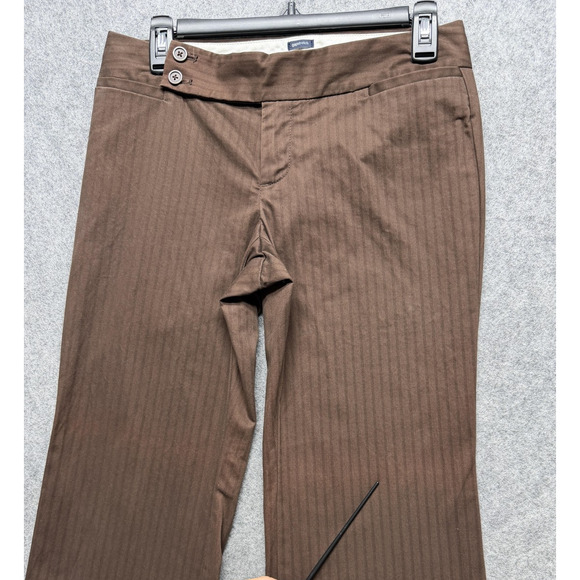 Vintage Gapstretch Pants Womens 2R Brown Modern Fit Flare Stretch Trousers Y2K - Picture 2 of 16